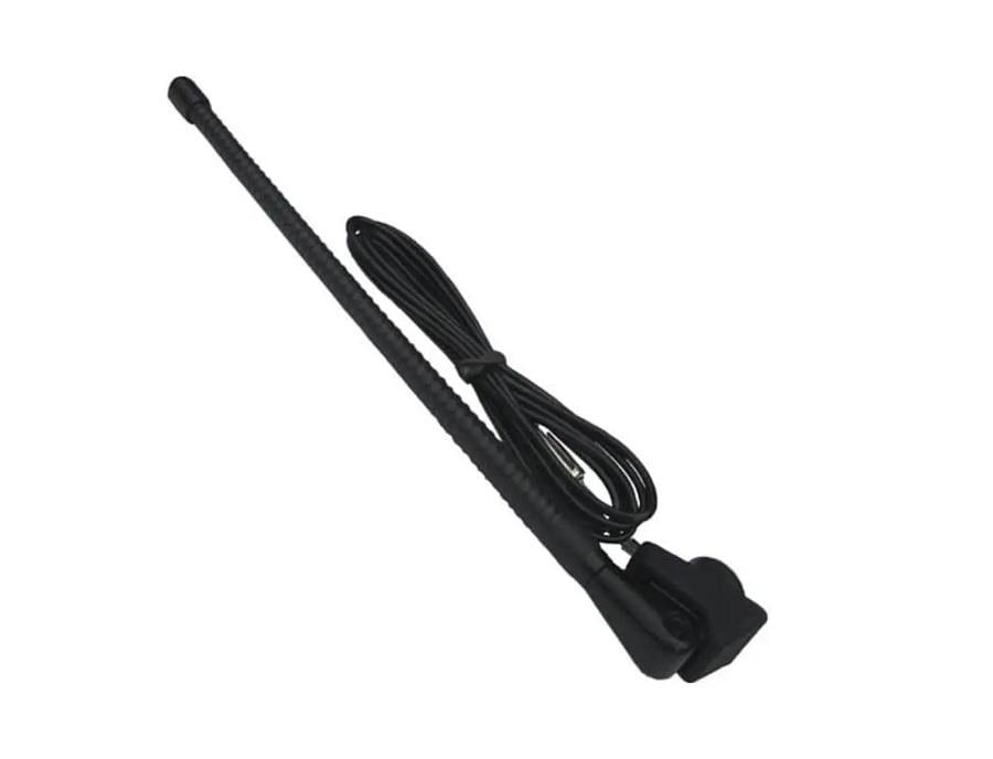 ANTEN TABANI+ÇUBUĞU (JOP ANTEN) KISA TİP (29 CM) (ELASTİK) (2.5  MT KABLOLU) FIAT-RENAULT-TOFAŞ