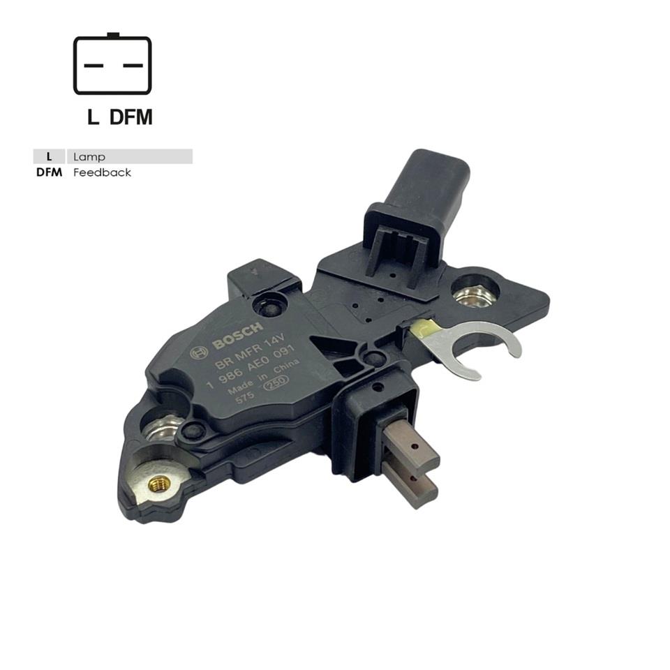 BOSCH 12V KÖMÜRLÜ KONJEKTÖR F00M (VALEO YAN SOKET) (L-DFM) CITROEN-PEUGEOT-FIAT-RENAULT
