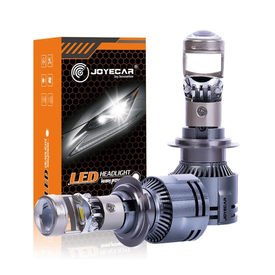 JOYECAR 12V H7 CSP LED XENON FAR AMPUL SETİ 120W 6500K 22000 LÜMEN MERCEKLİ