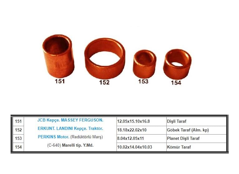 MARŞ BURCU MARELLI-DENSO TİPİ ERKUNT-LANDINI-MASSEY FERGUSON-JCB KEPÇE (4 AD)