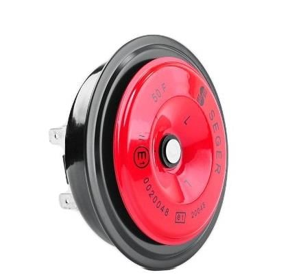 SEGER 24V DİDİT KORNA 335 HZ KALIN SES KIRMIZI (91 MM)