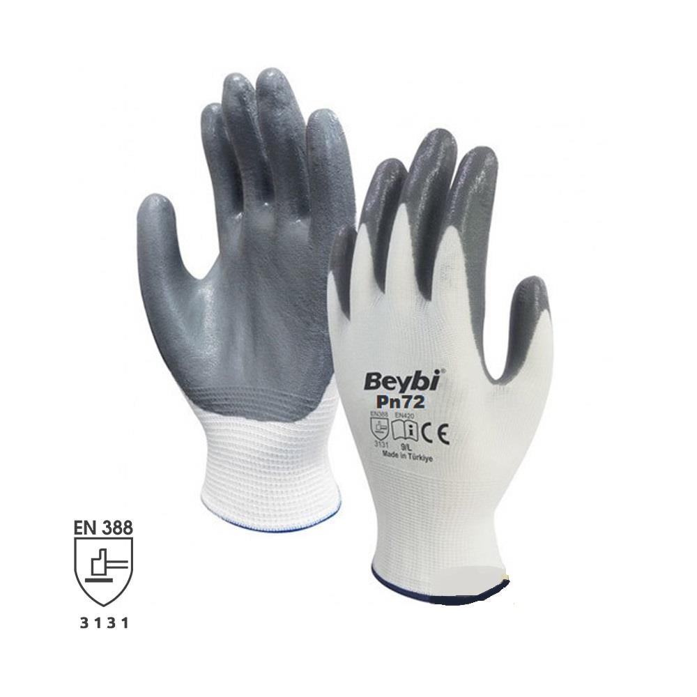 İŞ ELDİVENİ BEYAZ-GRİ NO:9 (1 ÇİFT)