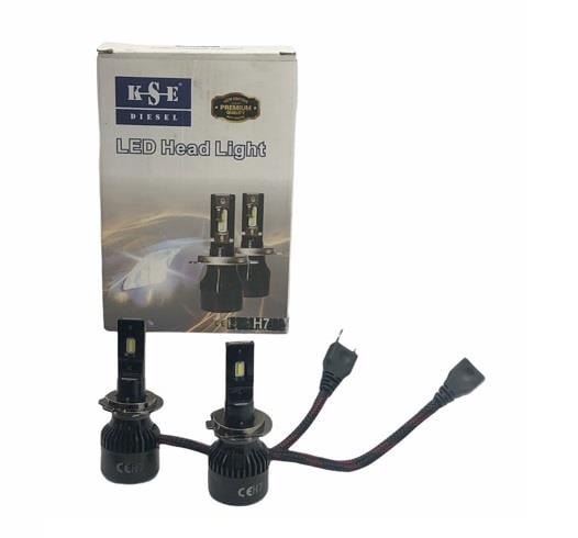 KSE DIESEL 9V-32V H7 CSP LED XENON FAR AMPUL SETİ 6500K 8000 LÜMEN