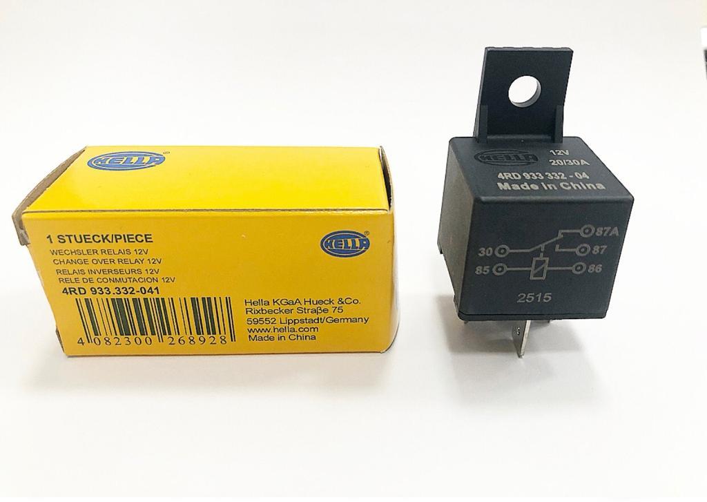 HELLA 12V RÖLE 5 UÇLU 20/30 A (ÇİFT PLATİN) (30-85-86-87-87a)
