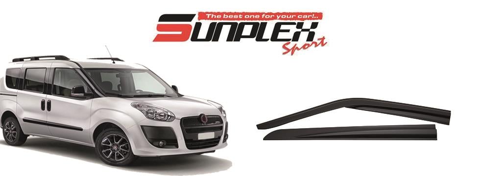 SUNPLEX CAM RÜZGARLIĞI MUGEN FIAT DOBLO II 2010 > (4 AD)