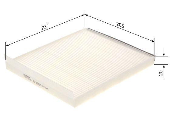 BOSCH POLEN FİLTRESİ CHEVROLET AVEO/KALOS