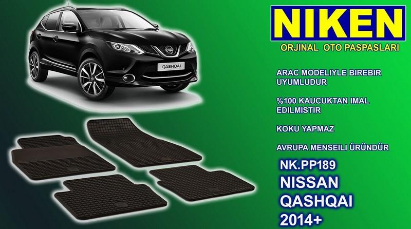 ARAÇ PASPASI (SİYAH) (4 PARÇA) (1. KALİTE) NISSAN QASHQAI 2014 > 