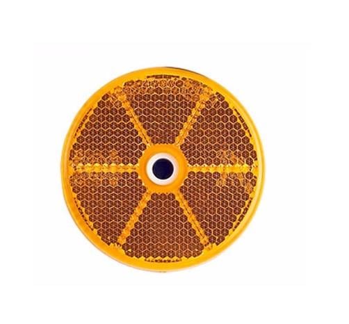 YUVARLAK REFLEKTÖR DELİKLİ SARI (60 MM)