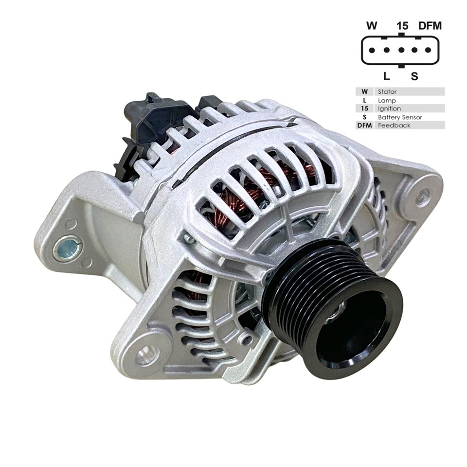 BOSCH 24V ALTERNATÖR DİNAMO 110 A (5 FİŞ SOKETLİ) (W-L-15-S-DFM) RENAULT-VOLVO