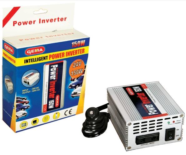 24V DC > 220V AC İNVERTER 150W (ÇAKMAK FİŞLİ)
