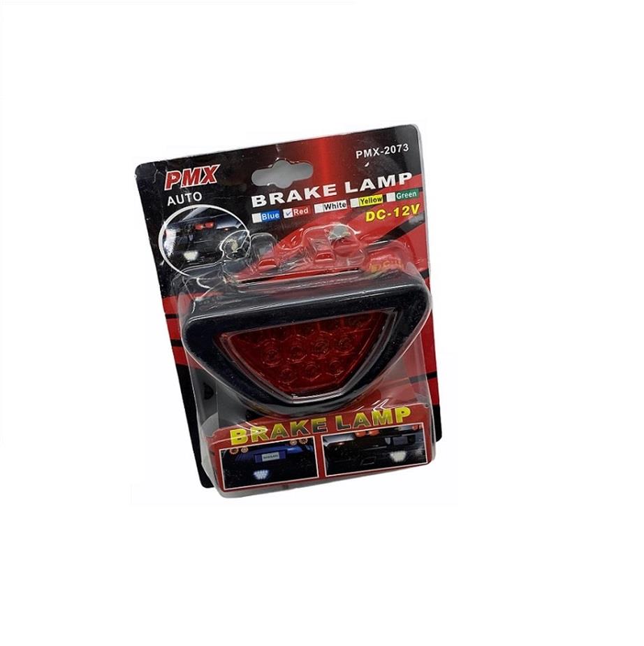 12V LEDLİ ÜÇGEN İLAVE STOP LAMBASI ÇAKARLI VE DÜZ (KIRMIZI) FERRARI TİP