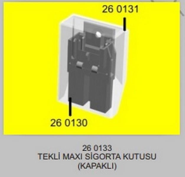 MAXI BIÇAK SİGORTA YUVASI (KAPAKLI) (SİGORTASIZ)