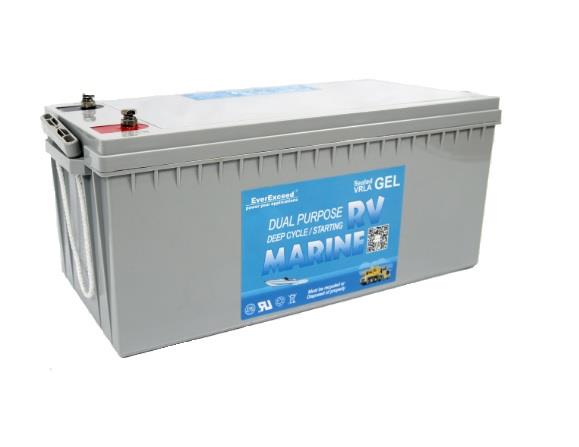 EVEREXCEED 12V 200 AH MARİN JEL AKÜ (550*220*248) (63 KG)