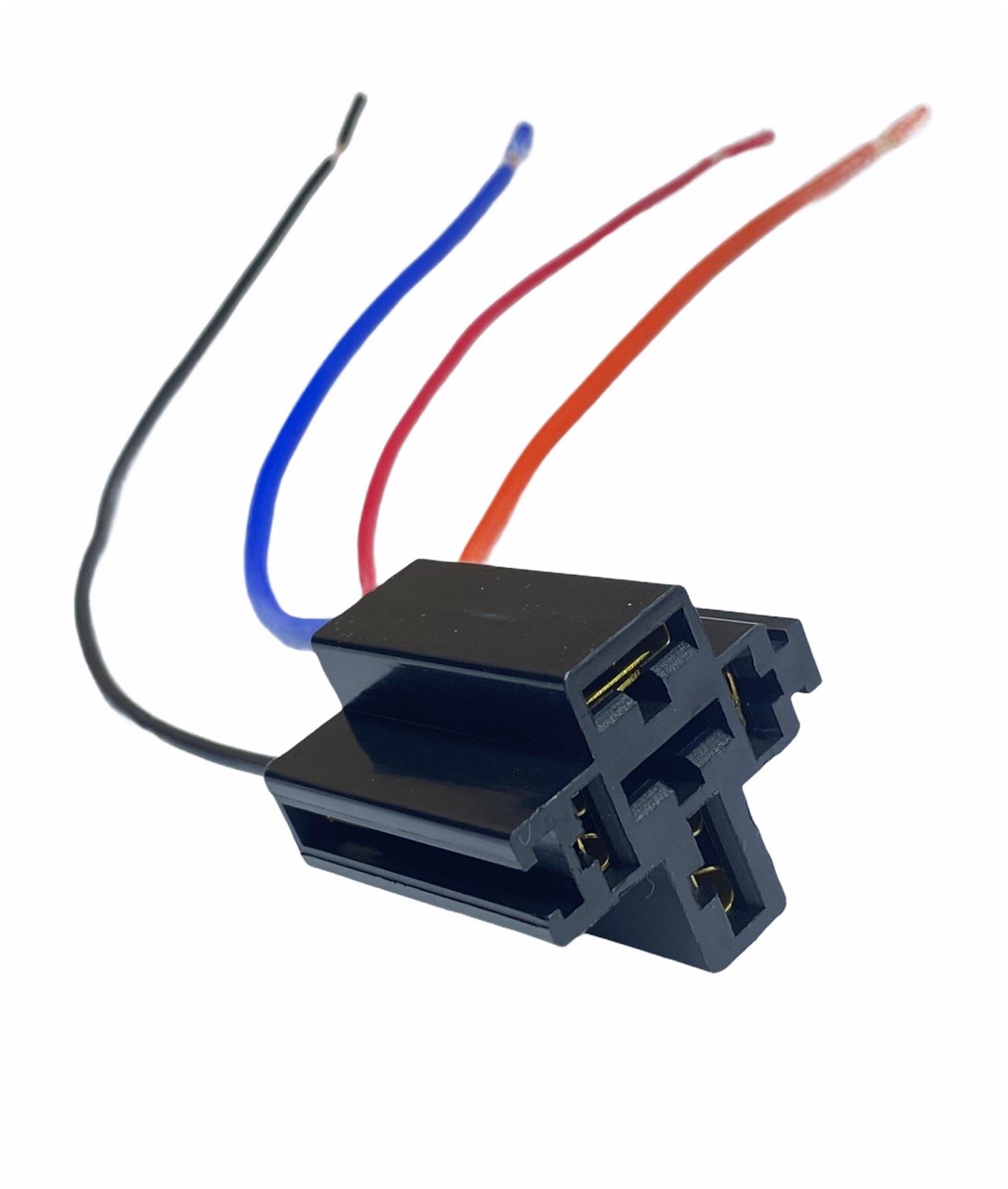 RÖLE SOKETİ (RÖLE YUVASI) (4 UÇLU/5 UÇLU 70 A) (2 UÇ KÜÇÜK / 3 UC BÜYÜK) (6.3 MM / 9.5 MM) (KABLOLU)