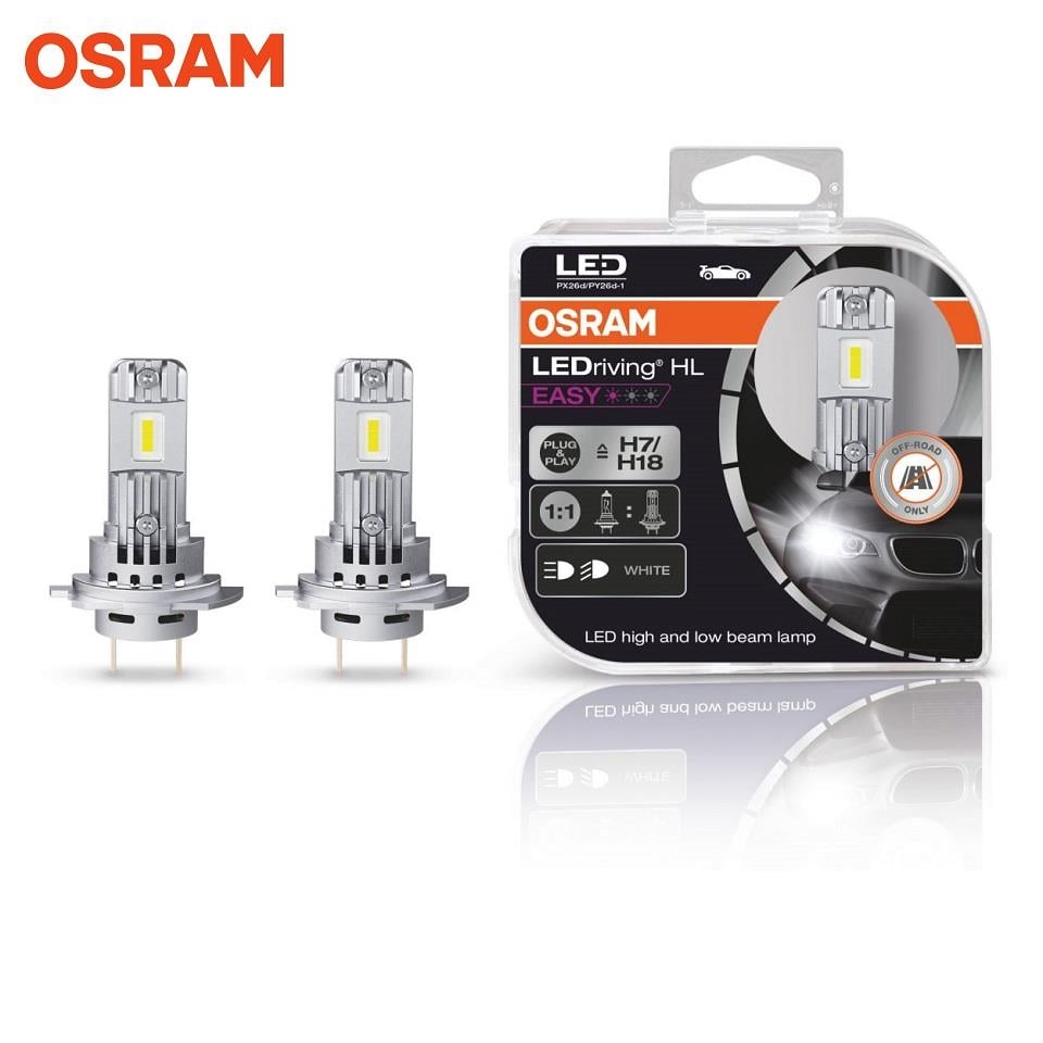 OSRAM 12V H7/H18 XENON LED FAR AMPUL SETİ 6500K