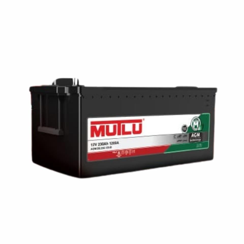 MUTLU 12V 230 AH AKÜ AGM 1200 A (EN) (EXTRA START-STOP) (518*273*242)