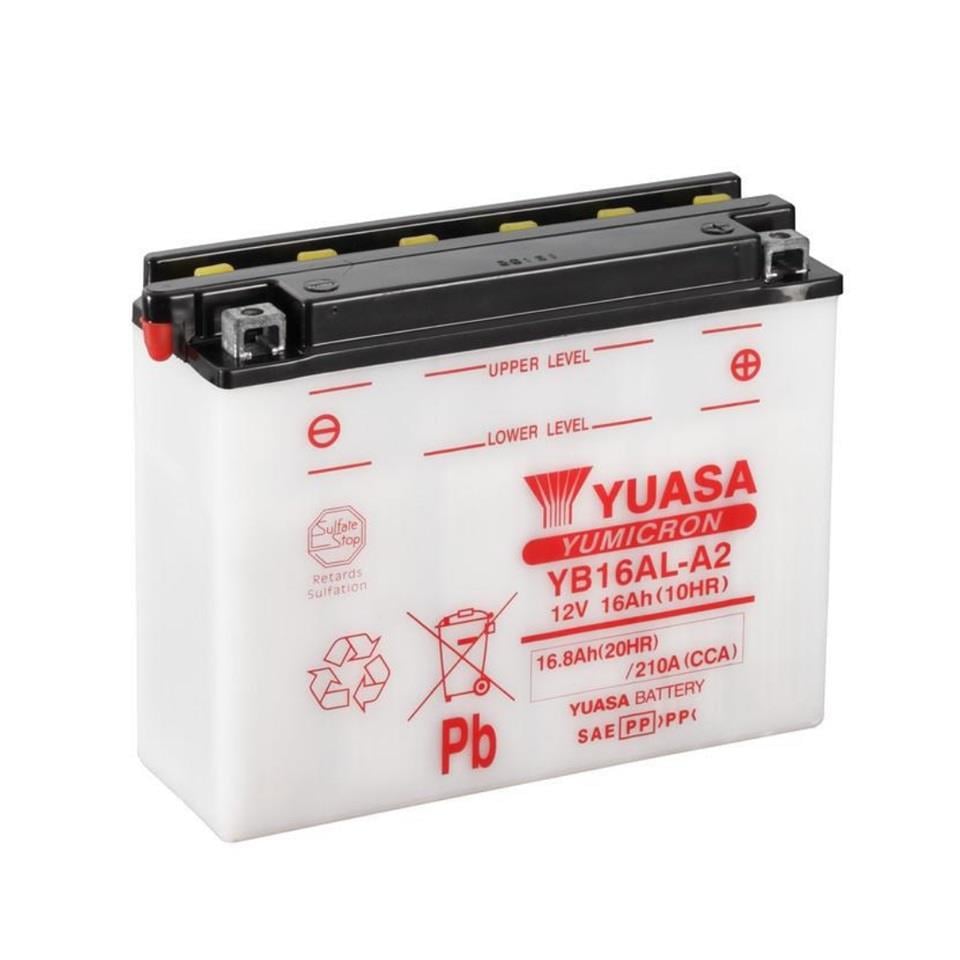 YUASA 12V 16 AH MOTOSİKLET AKÜSÜ 200 A (EN) (207*72*164) (YB16AL-A2)