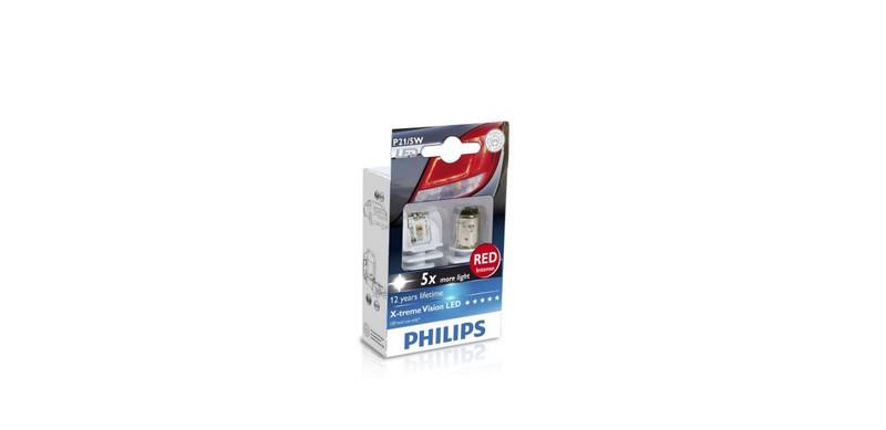 PHILIPS 12V-24V 1016 AMPUL 2 LEDLİ KIRMIZI (2 AD)