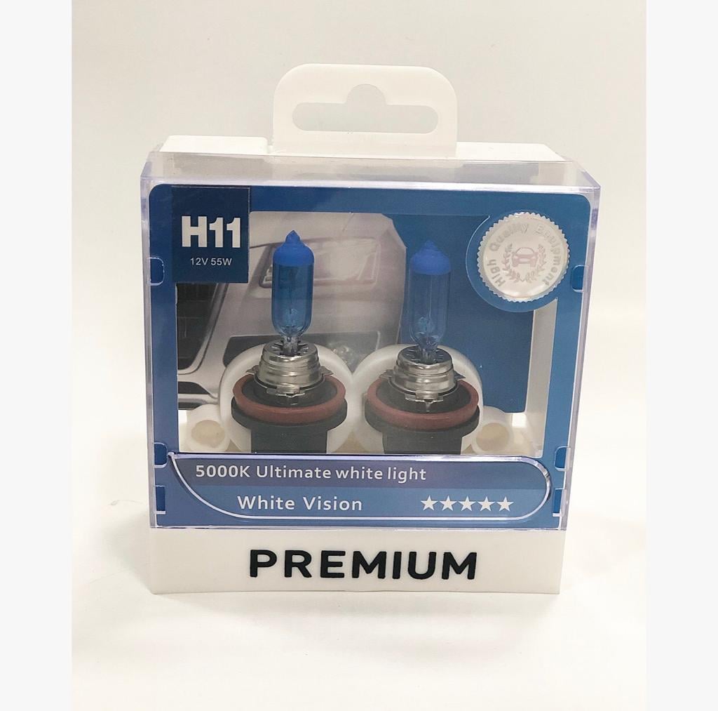 PREMIUM 12V H11 AMPUL 55W BEYAZ IŞIK DIAMOND VISION 5000K (2 AD)