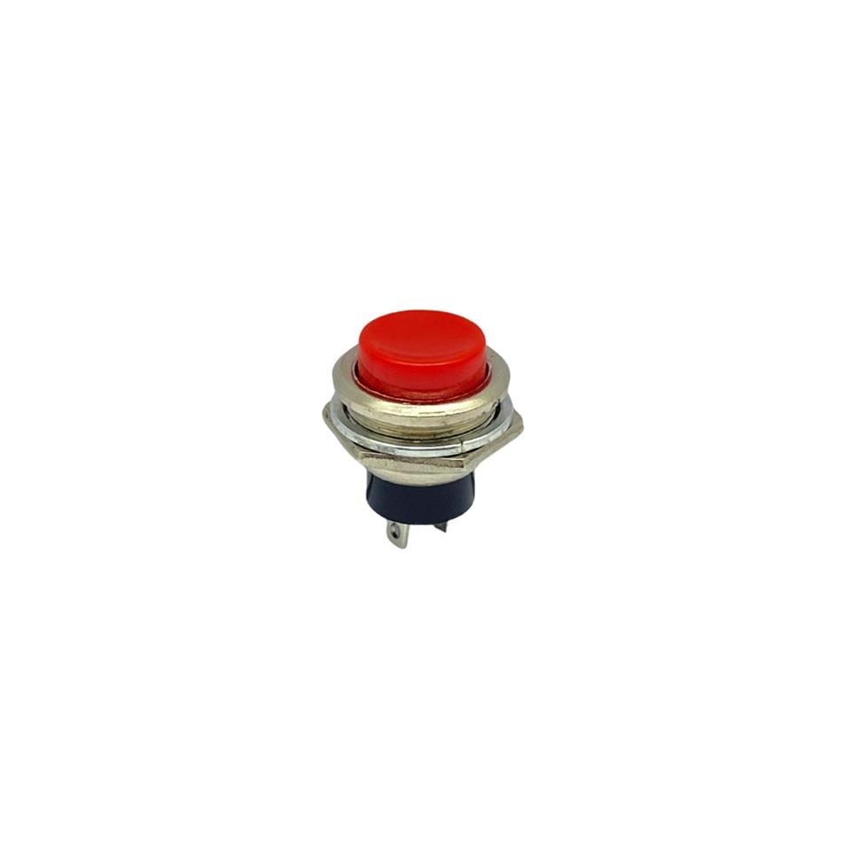 METAL BUTON MİNİ (FİŞLİ) (16 MM) KIRMIZI (DS-212)
