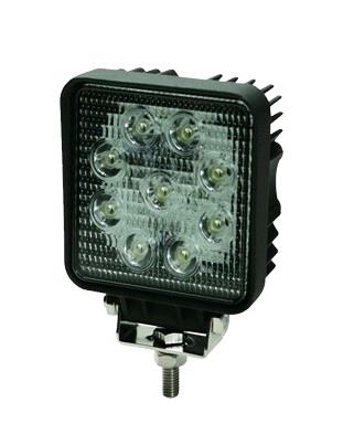 9V-80V ÇALIŞMA LAMBASI KARE (9 X 3W POWER LEDLİ) (106*106 MM)