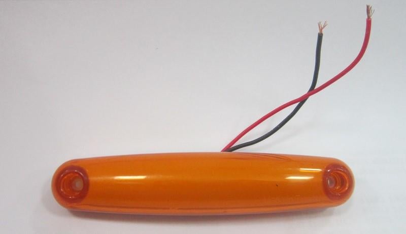 12V PARMAK LAMBA NEON LEDLİ KABLOLU SARI (118*23 MM) 