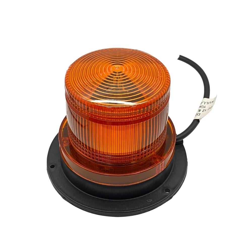 12V-24V ÇAKAR TEPE LAMBA LEDLİ MIKNATISLI KABLOLU SARI (128*110 MM)