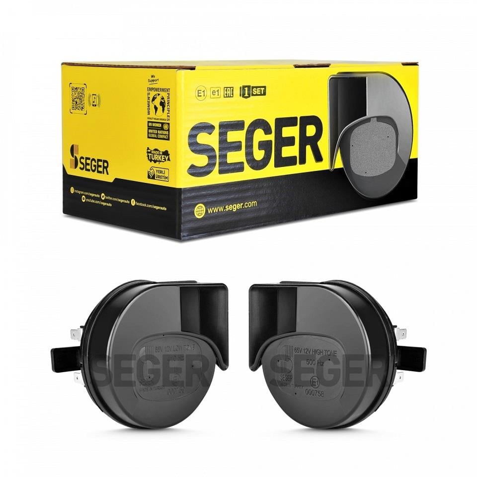 SEGER 12V DADAT KORNA 410/500 HZ (2 FİŞLİ) (KÜÇÜK TİP) TAKIM
