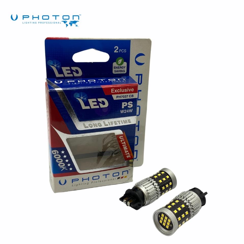 PHOTON 12V GÜNDÜZ SÜRÜŞ AMPULÜ 15 LEDLİ BEYAZ (PW24W) (2 AD)