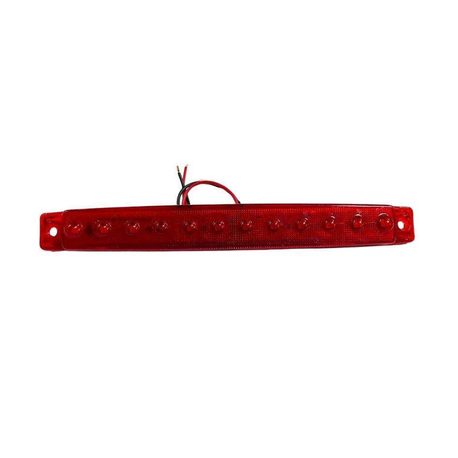 12V PARMAK LAMBA 12 LEDLİ KIRMIZI (171*20 MM)