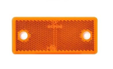 DİKDÖRTGEN REFLEKTÖR SARI DELİKLİ (90*40 MM)