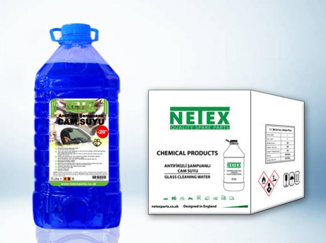 NETEX CAM SUYU ANTİFRİZLİ ŞAMPUANLI (-20°) 5 LT