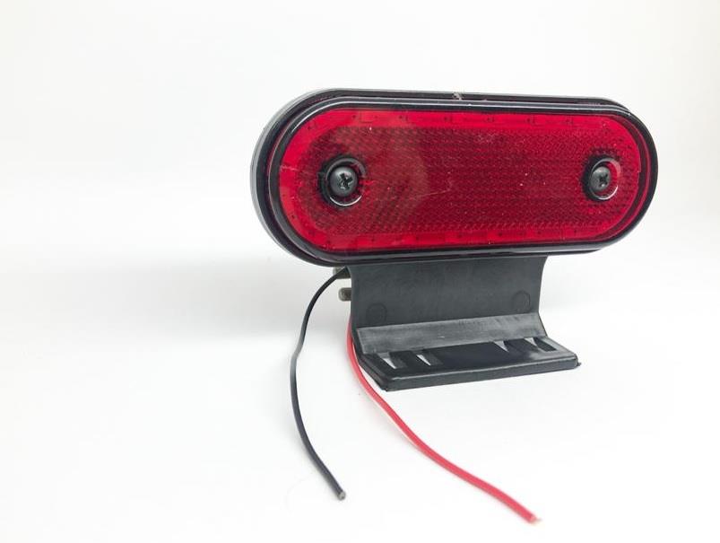 12V-24V YAN İKAZ LAMBASI DORSE SİDE MARKER KIRMIZI OVAL (20 LEDLİ)