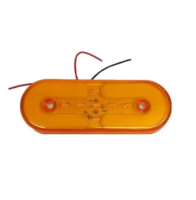 24V YAN SİNYAL LAMBASI DORSE SİDE MARKER SARI (2 FONKSİYONLU) (NEON LEDLİ) 