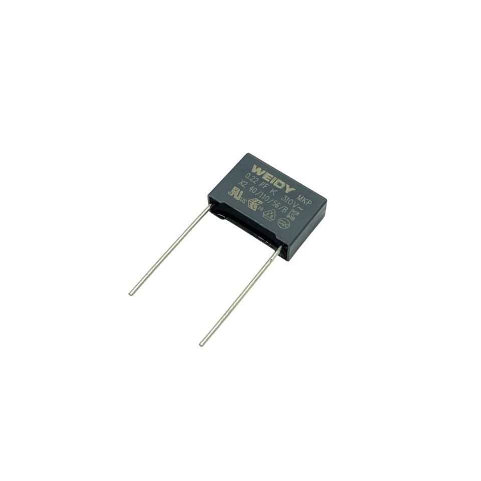 WEIDY 310V KONDANSATÖR MKP (220 NF 250V 0.22 UF X2 40/110/56/B)