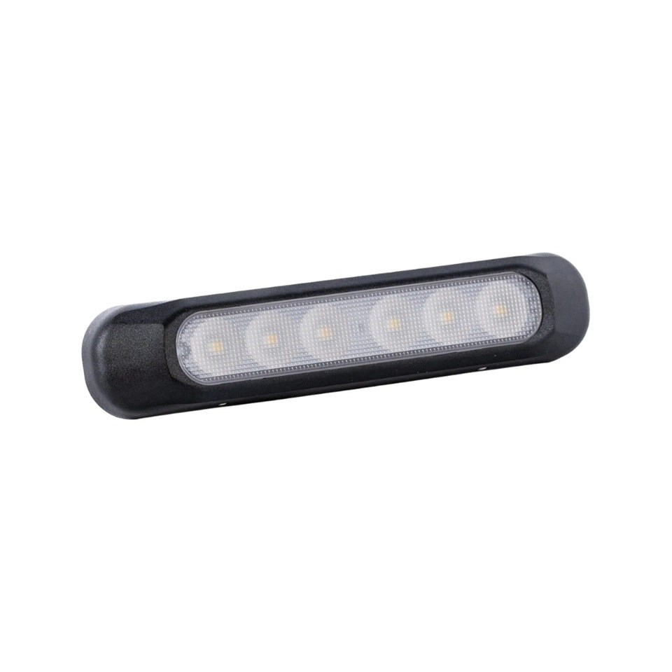 FRISTOM 12V-24V POZİSYON LAMBASI 6 LEDLİ (FONKSİYONLU) (BEYAZ) (132*28 MM) E9