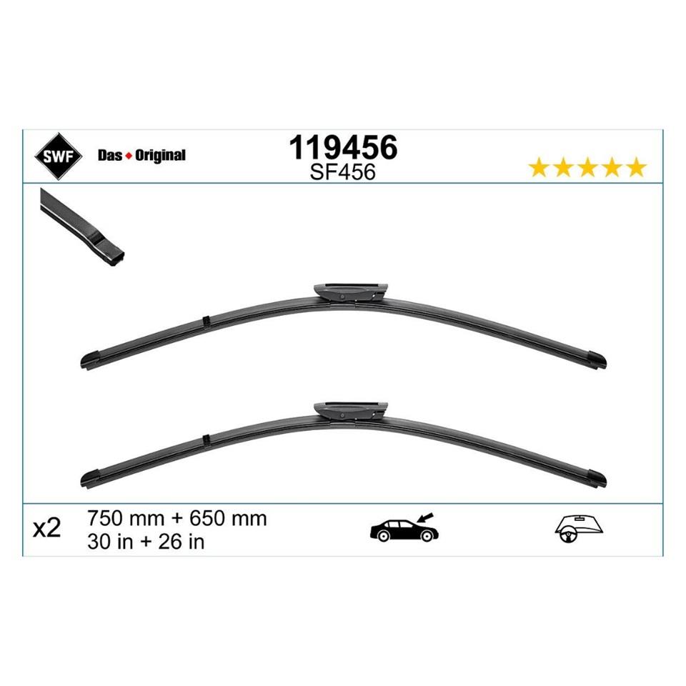 SWF SİLECEK SÜPÜRGESİ 750/650 MM AEROTWIN > RENAULT SCENIC III 2009 >
