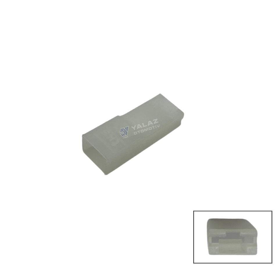 TEKLİ KONNEKTOR KİLİTLEMELİ (FİŞ KILIFI) STANDART 6.3 MM (BEYAZ)