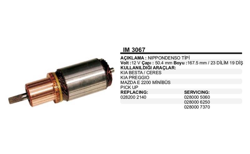 12V MARŞ KOLLEKTÖRÜ NIPPON DENSO 19 DİŞ 2 KW