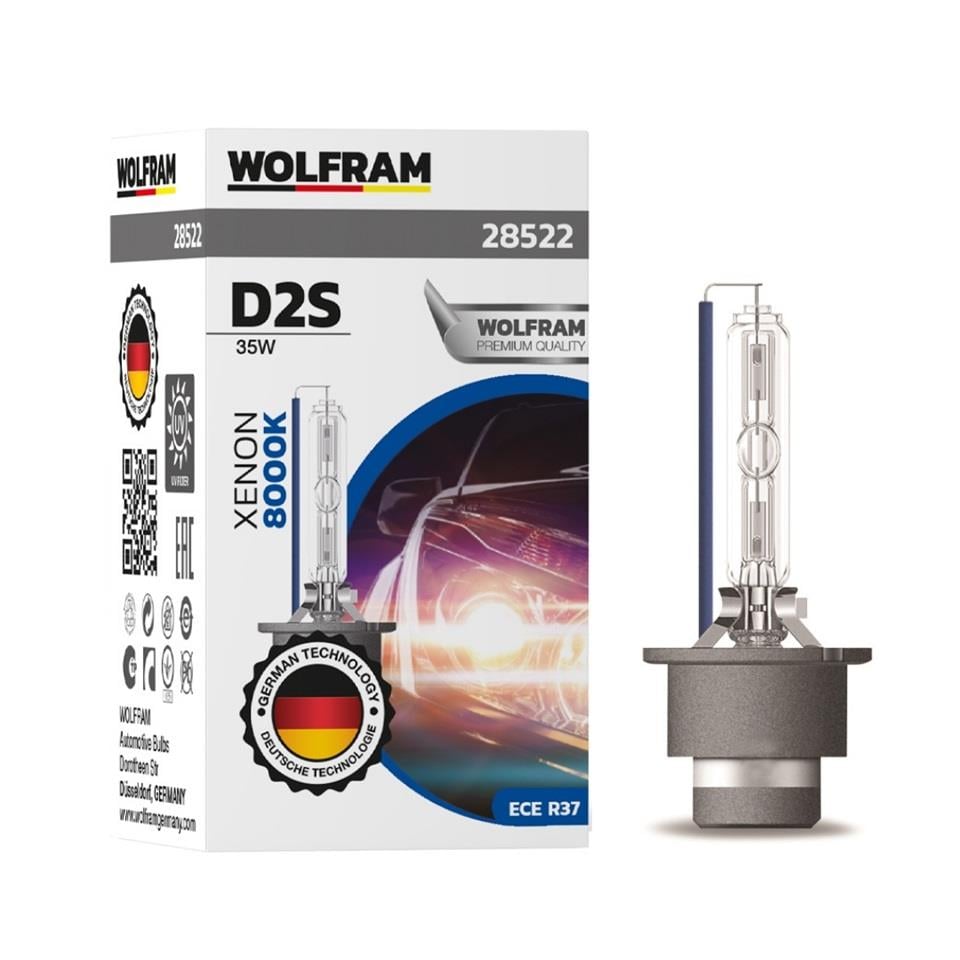 WOLFRAM 12V-85V XENON AMPUL D2S 35W 8000K GERMANY