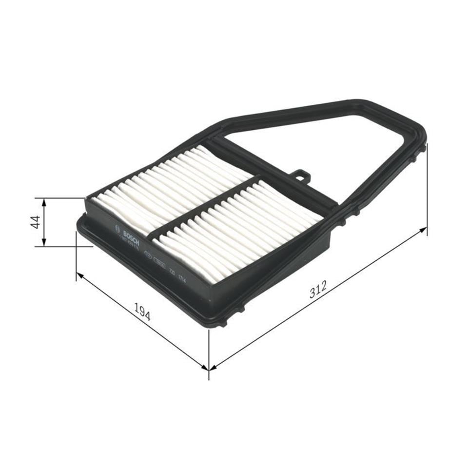BOSCH HAVA FİLTRESİ HONDA CIVIC VII 2001-2006