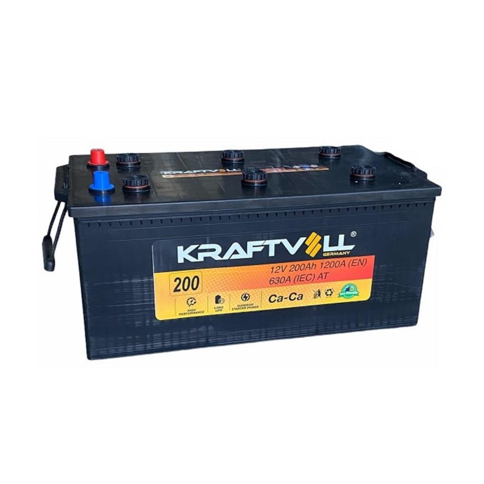 KRAFTVOLL 12V 200 AH AKÜ 1200 A (EN) (518*276*242)