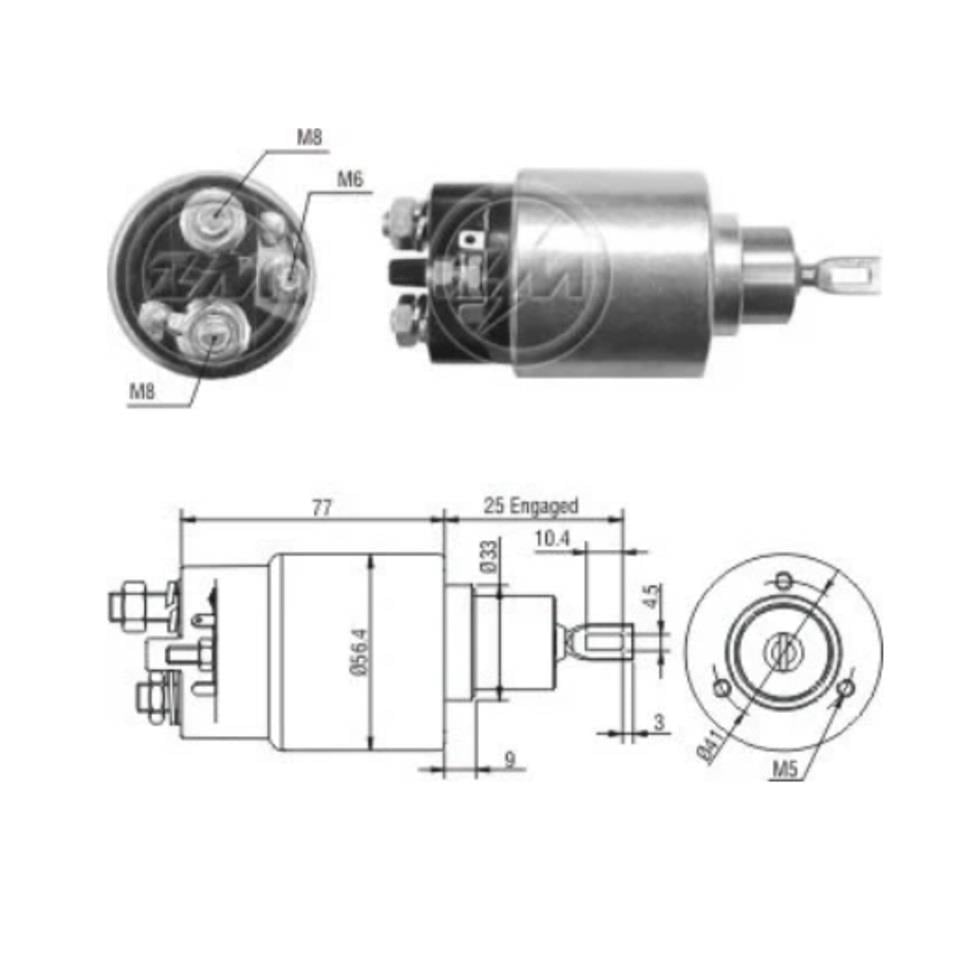 ZM 12V MARŞ OTOMATİĞİ BOSCH TİPİ KMM M6 SAĞ BMW-FIAT MAREA-FORD ESCORT/FIESTA-MERCEDES-OPEL ASTRA