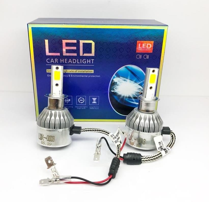 12V H3 COB LED XENON FAR AMPUL SETİ 6000K 6000 LÜMEN