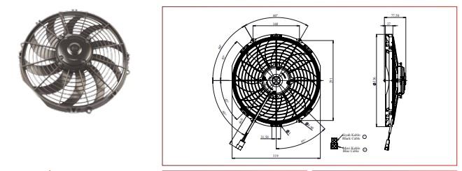 KORMAS 12V FAN MOTORU EMİCİ AKSİYEL 12 