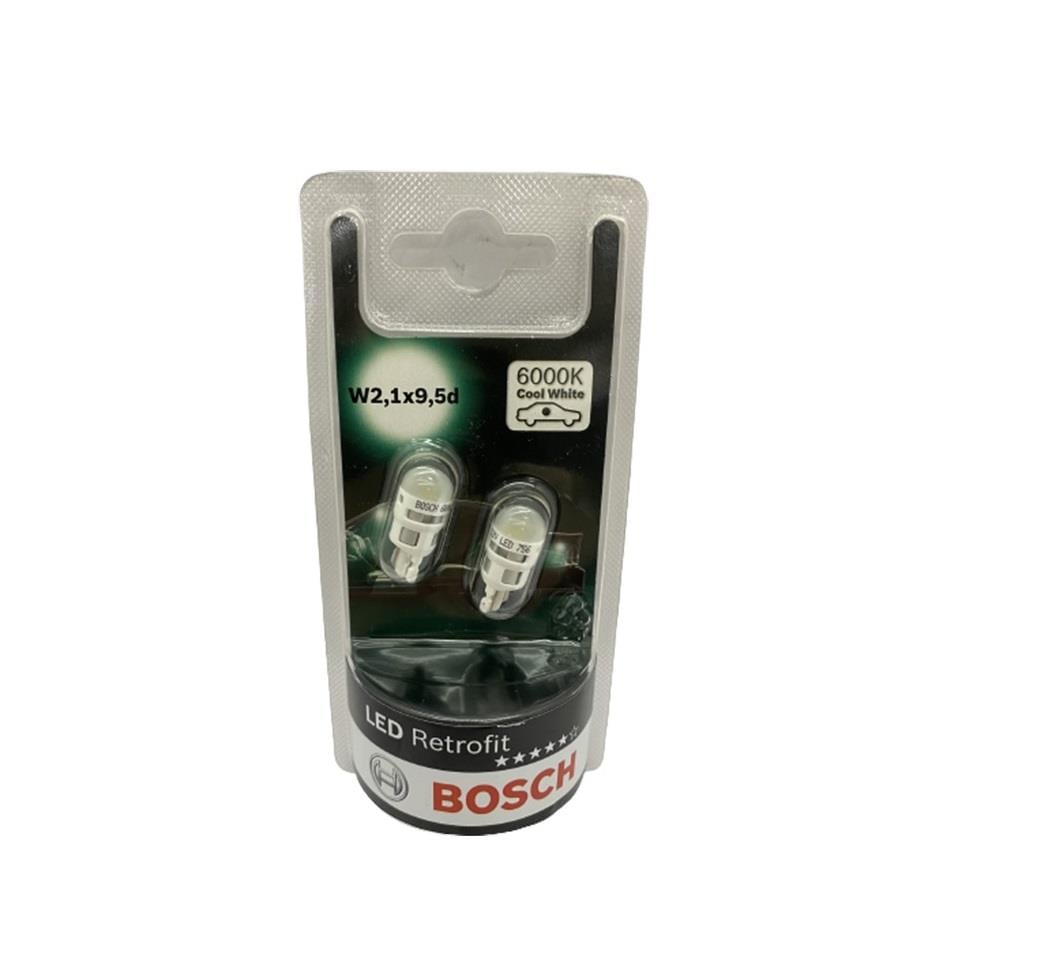 BOSCH 12V DİPSİZ T10 LED AMPUL 6000K (2 AD)