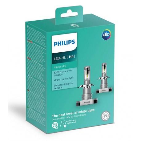 PHILIPS 12V H4 XENON LED FAR AMPUL SETİ 6200K CSP LED
