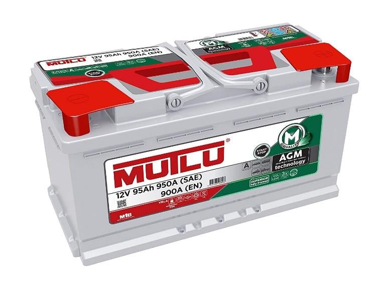 MUTLU 12V 95 AH AKÜ AGM 900 A (EN) (EXTRA START-STOP) (353*175*190)