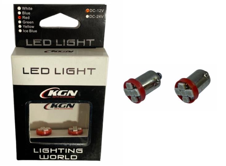 12V 53 AMPUL 5 LEDLİ KIRMIZI (2 AD)