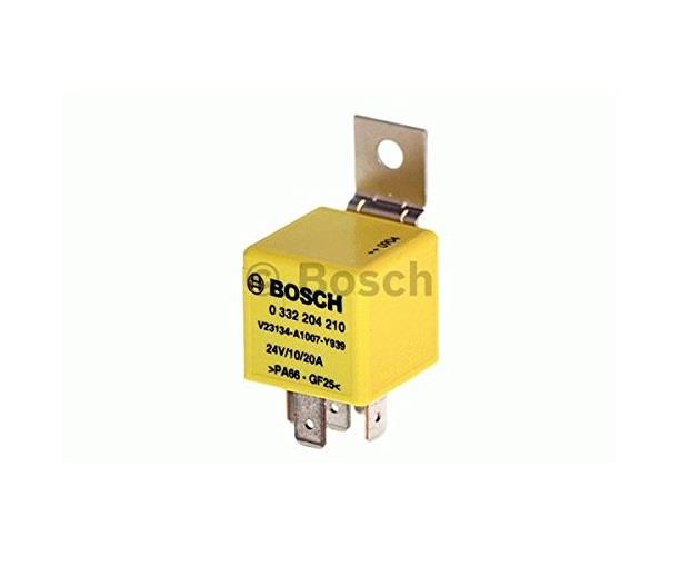BOSCH 24V RÖLE 5 UÇLU 10 A/20 A (SARI) (ÇİFT PLATİN) (30-85-86-87-87a)